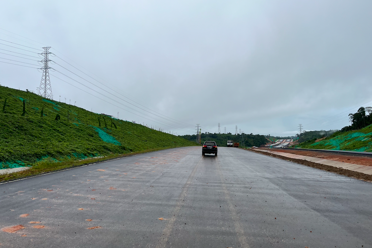 Progres Jalan Tol di IKN 90 Persen, Satgas Polda Kaltim Pastikan Pembangunan Berjalan lancar